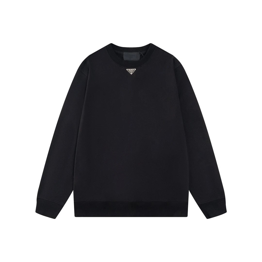 Prada Re-Nylon Logo Patch Black Hoodie - 9
