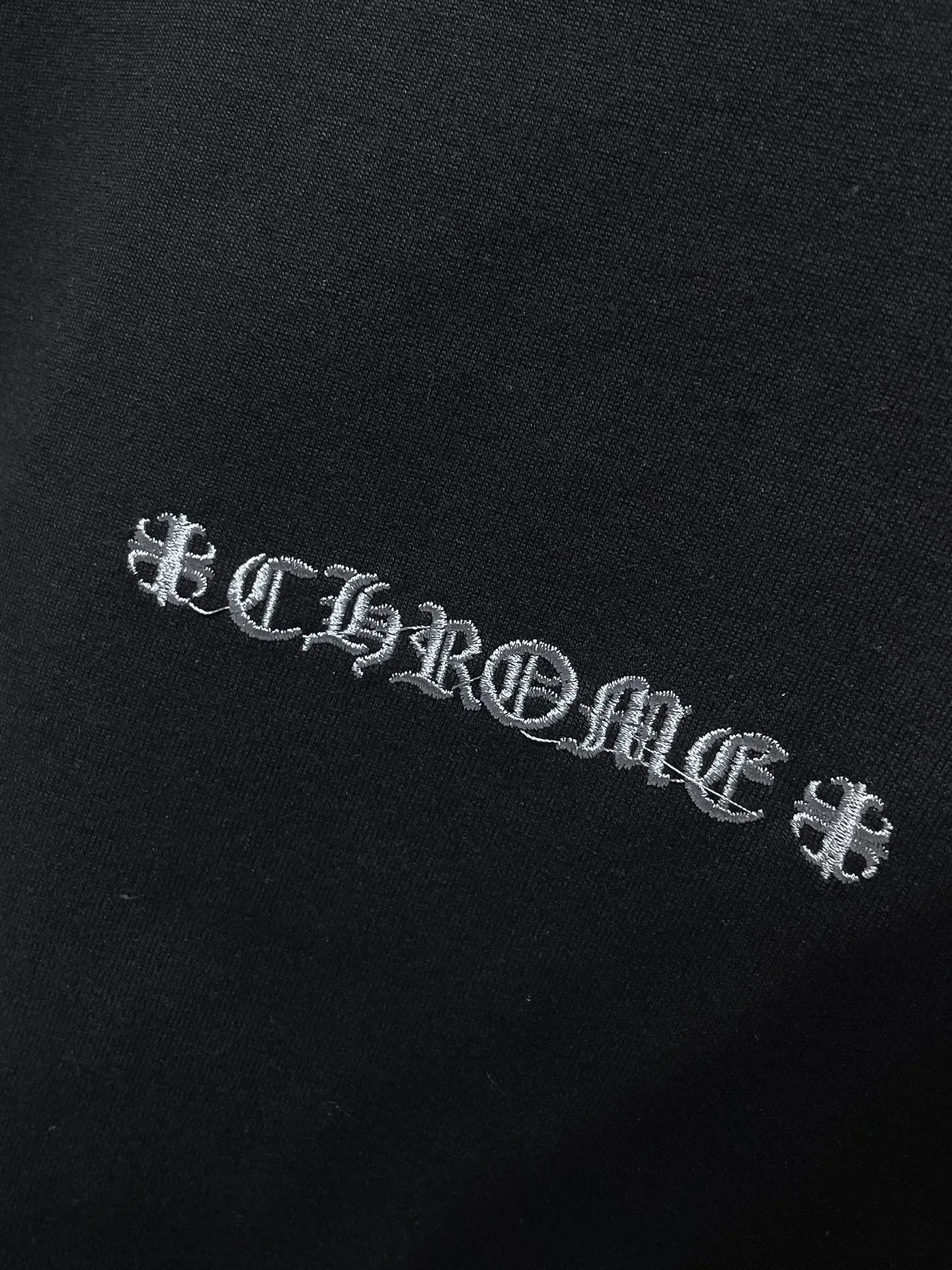 Chrome Hearts Circle Cross Embroidered White T-Shirt - 9