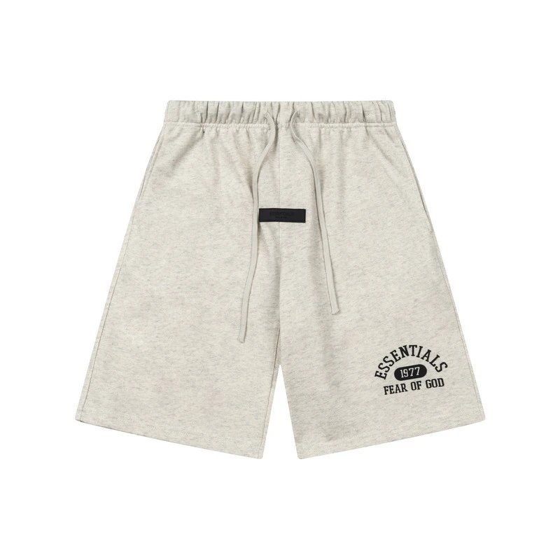 Fear of God Essentials 1977 Arch Logo Black T-Shirt and Shorts Set - 8
