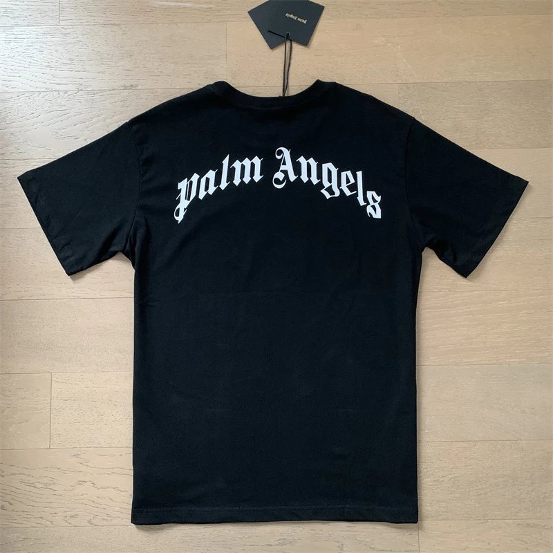 Palm Angels Logo Print White T-Shirt - 10