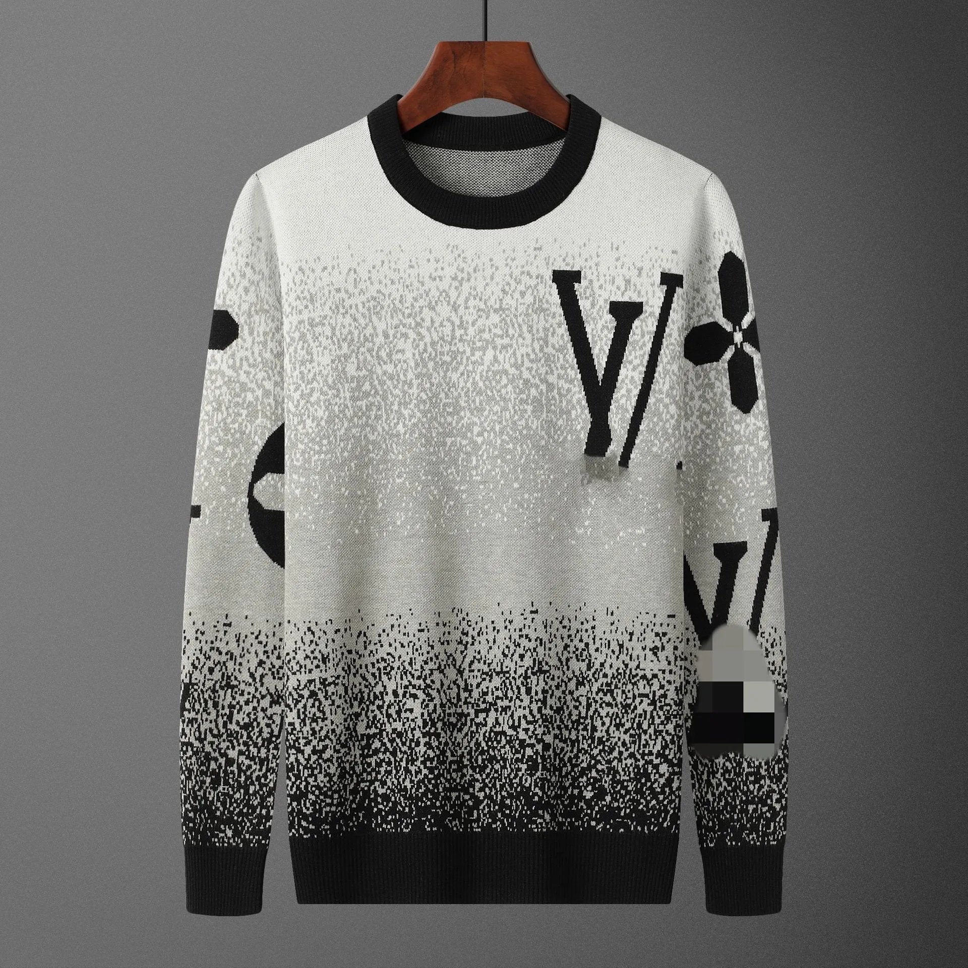 Louis Vuitton Monogram Gradient Knit Sweater White / Black - 1