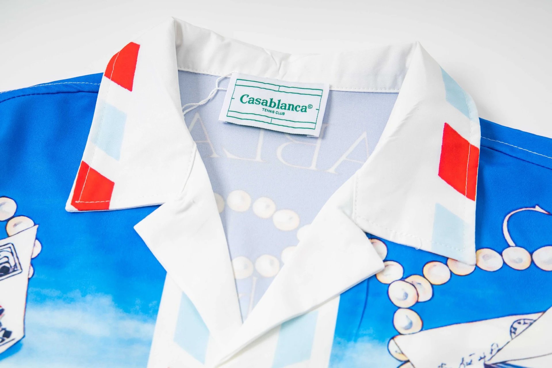 Casablanca Resort Print Long-Sleeve Shirt White - 11