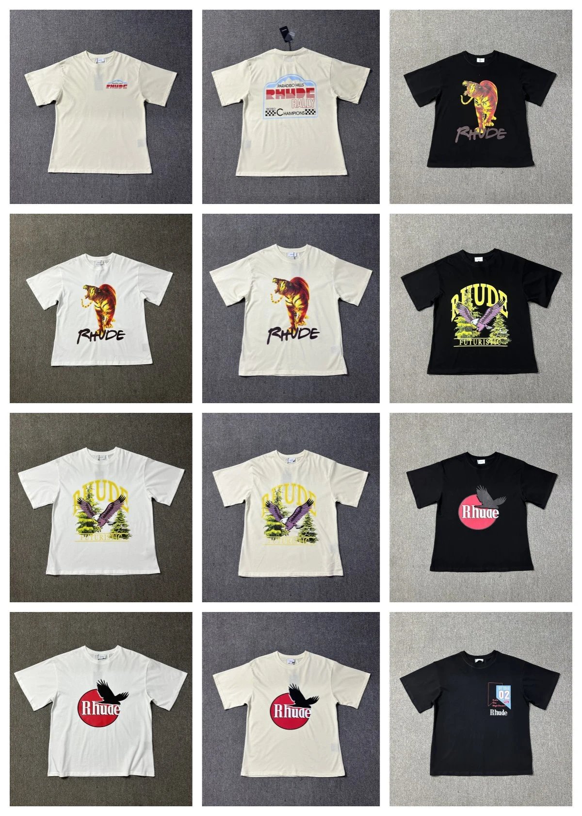 Rhude Mountain Sunrise White T-Shirt - 9