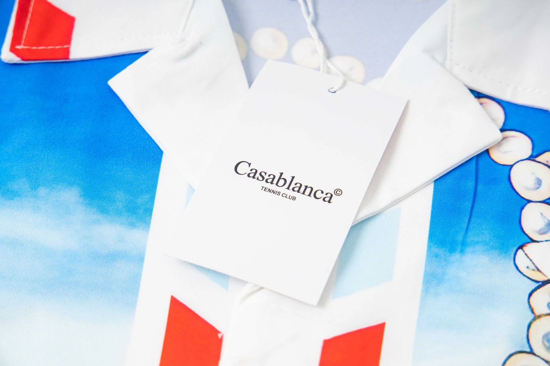 Casablanca Resort Print Long-Sleeve Shirt White - 18