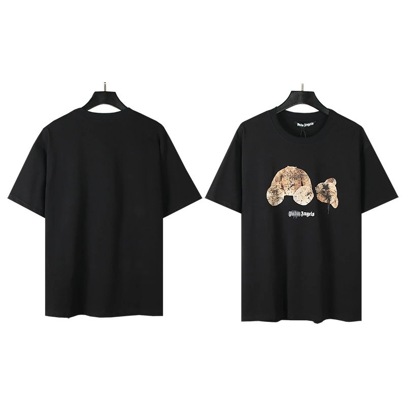 Palm Angels Logo Print White T-Shirt - 20