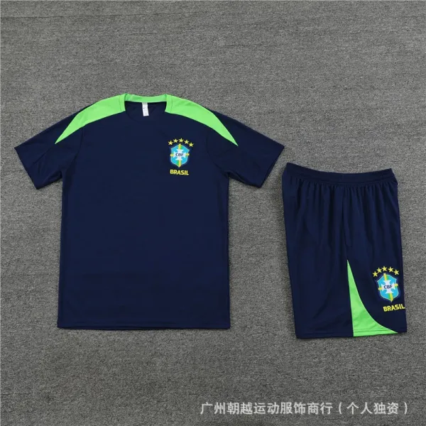 AFA Argentina National Team Training Kit Light Gray / Black Jersey and Shorts Set - 12