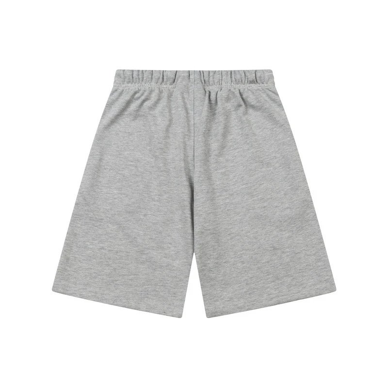 Fear of God Essentials Embossed Logo Heather Gray T-Shirt and Shorts Set - 14
