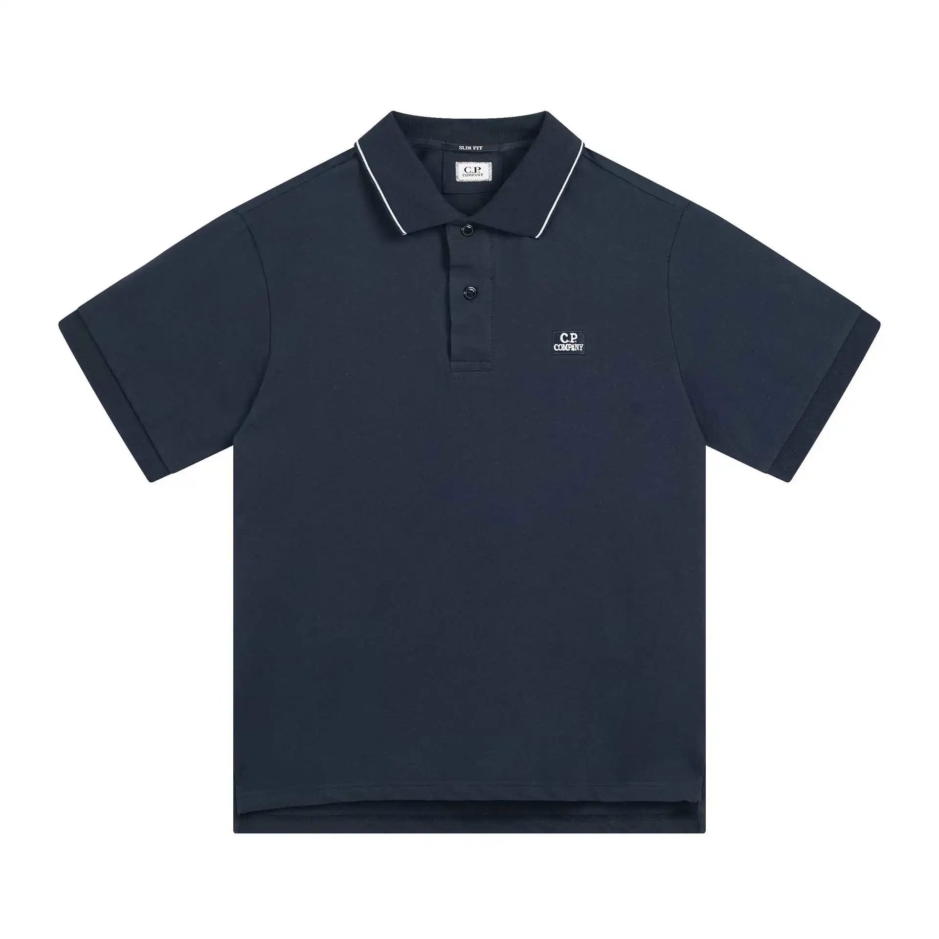C.P. Company Slim Fit White Polo Shirt Tops Polo - 9