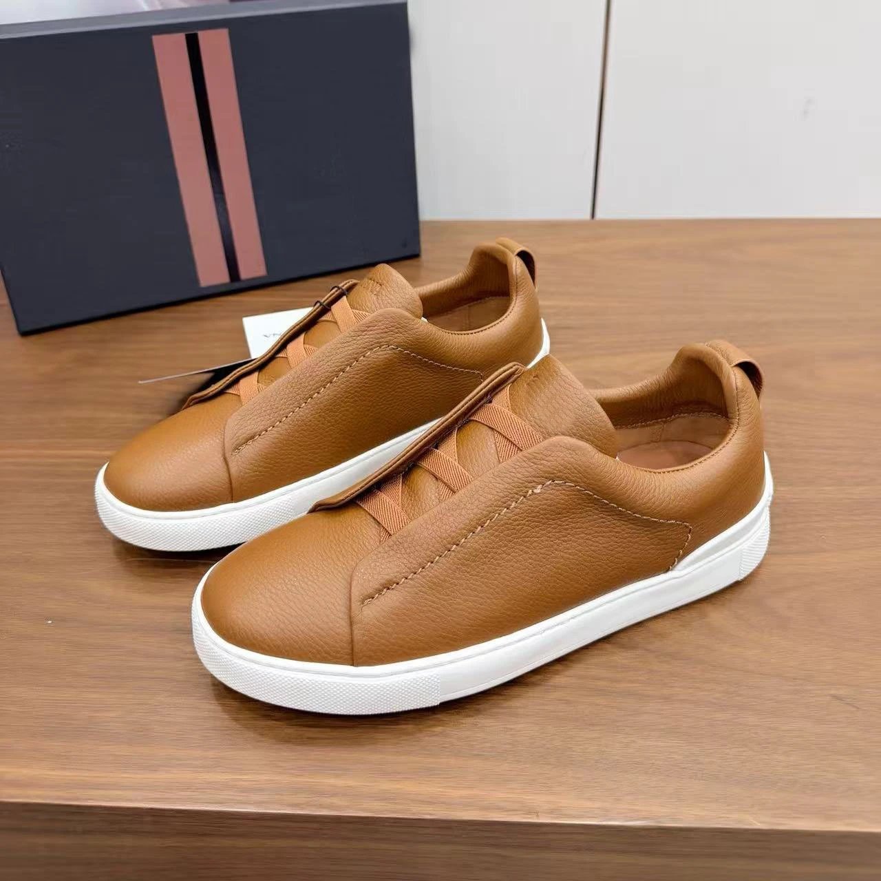 Hogan Interactive Sneakers Black with Tan Accents Casual Shoes - 2