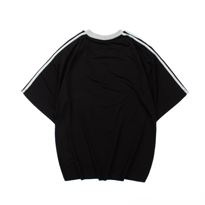 Design Tonal Striped Football Jersey Red White - 31