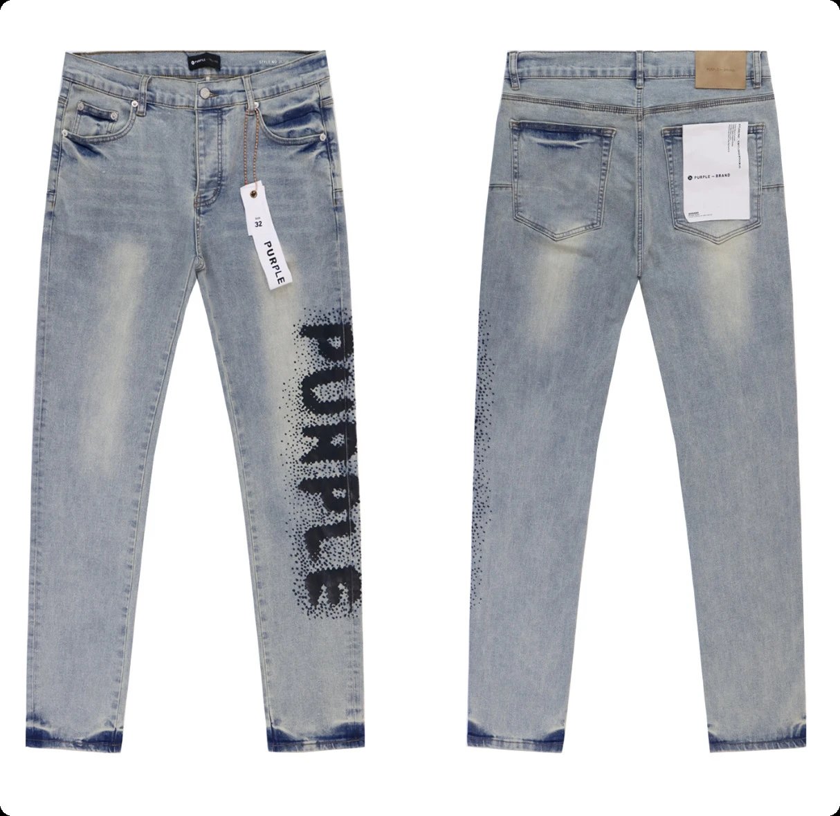Purple Brand Distressed Black Wash Jeans - 3