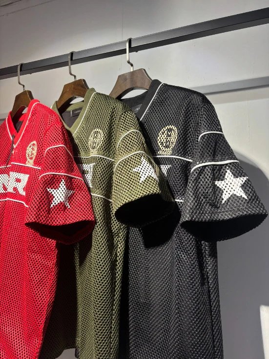 Amiri Mesh Football Jersey Olive Green - 4