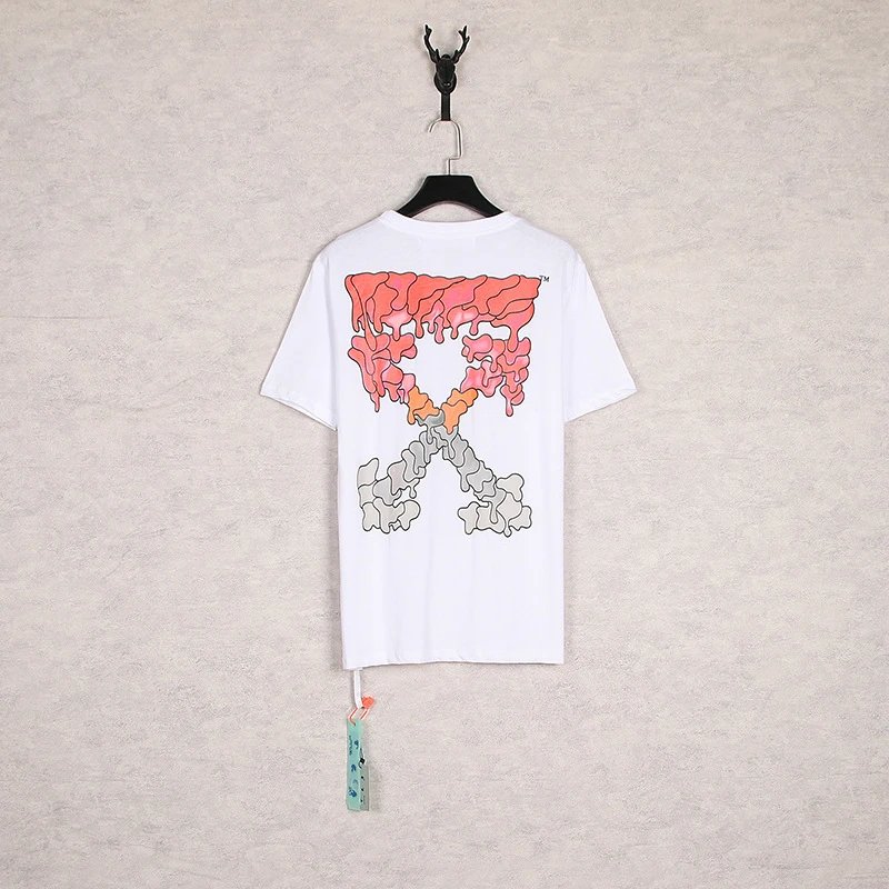 Off-White Industrial Arrow Red Print White T-Shirt - 22