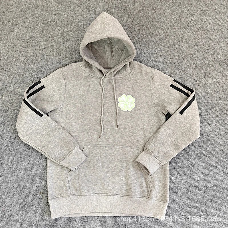 Design River Plate Yellow Hoodie with Club Crest and Stripe Sleeves Hoodie - 14