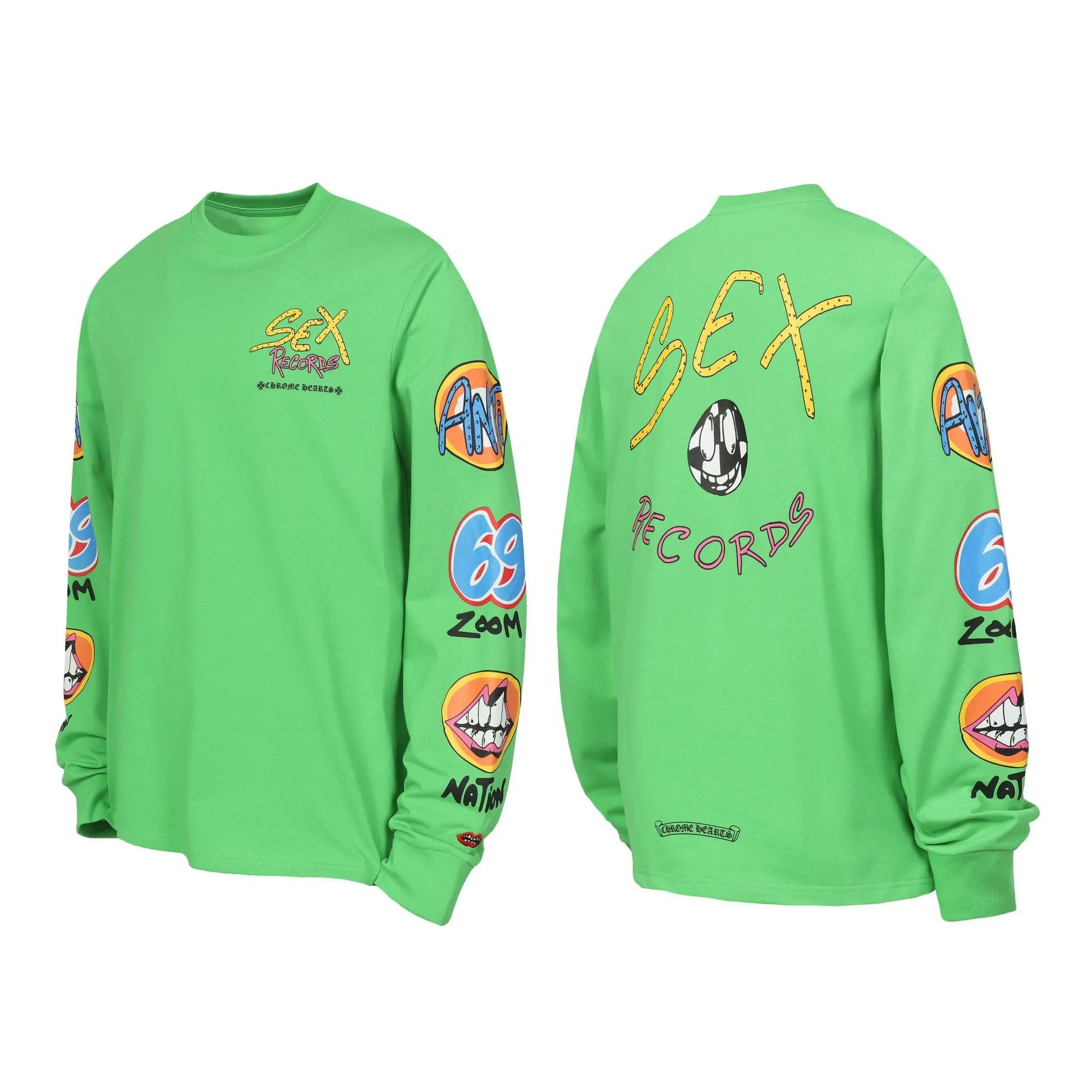 Design Long Sleeve Polo Shirt with Geometric Stripe Pattern Multicolor Tops Polo - 15
