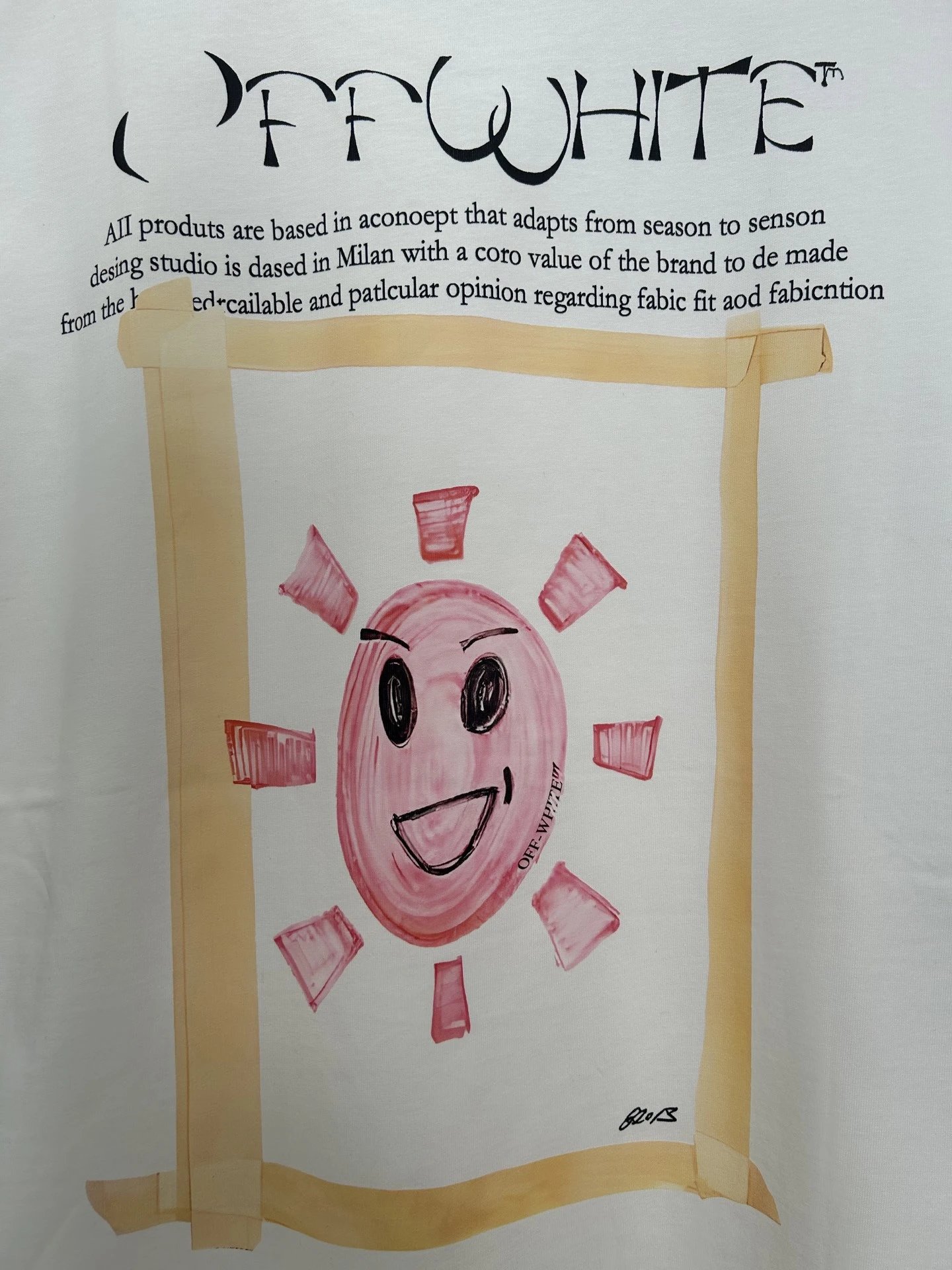 Off-White Sketch Print T-Shirt White - 21
