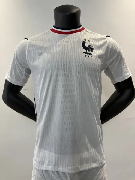 Design France National Team 2024 Away Jersey White Jersey - 1