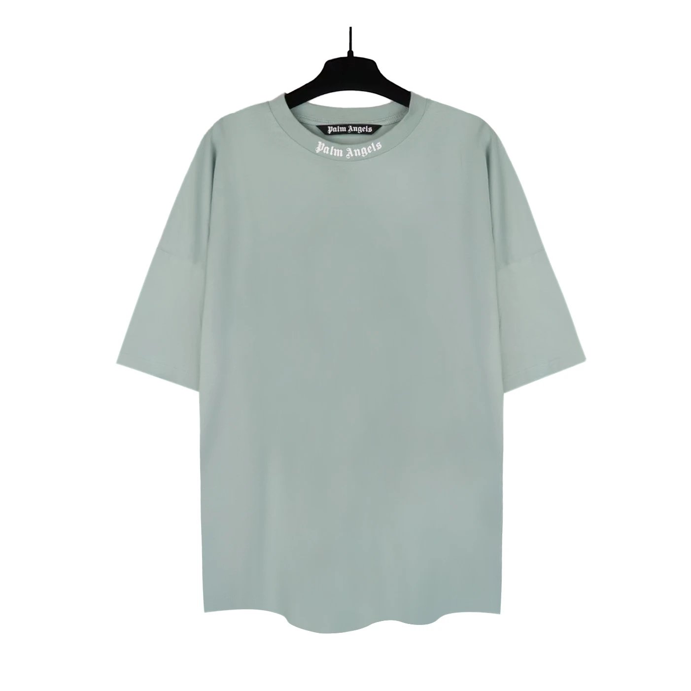 Design Palm Tree Flame Print Oversized T-Shirt White - 8