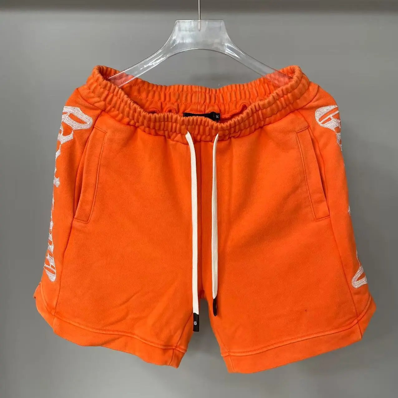 GOOD BRAND Goods Logo-Print Drawstring Waist Shorts Burgundy Shorts - 5