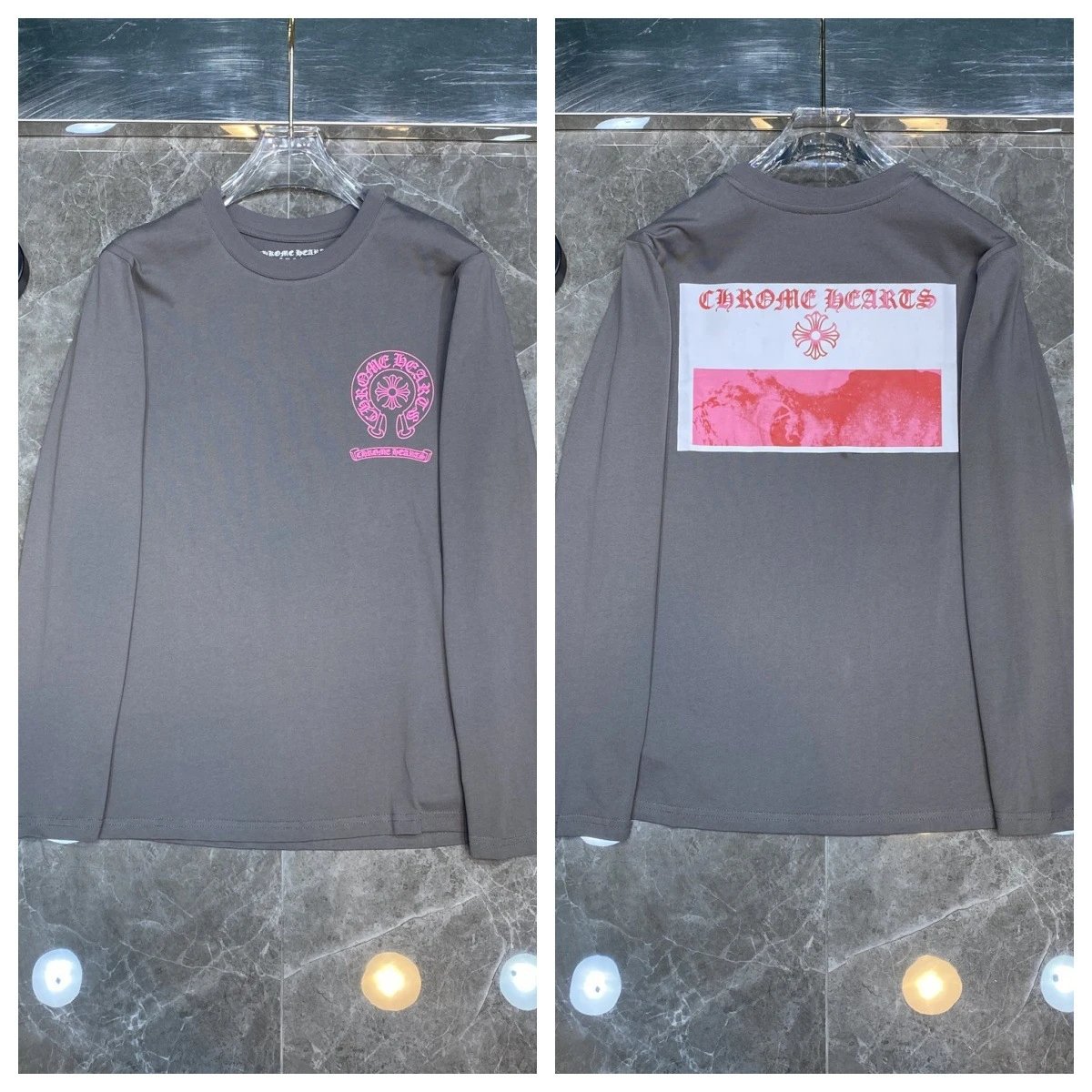 Chrome Hearts Multicolor Cross Cluster Long Sleeve T-Shirt Black - 37