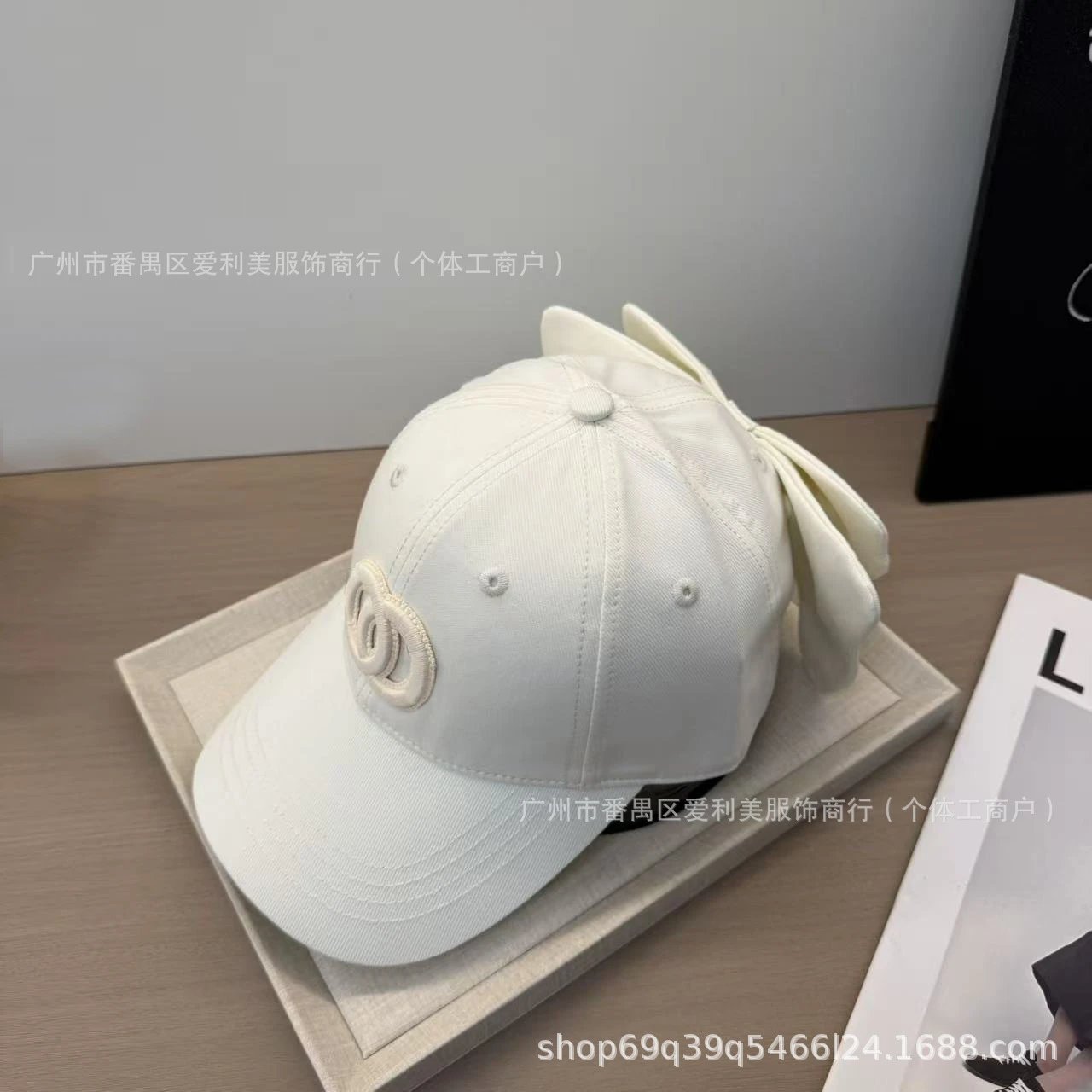 Chanel CC Logo Cat Ear Baseball Cap Light Blue - 17