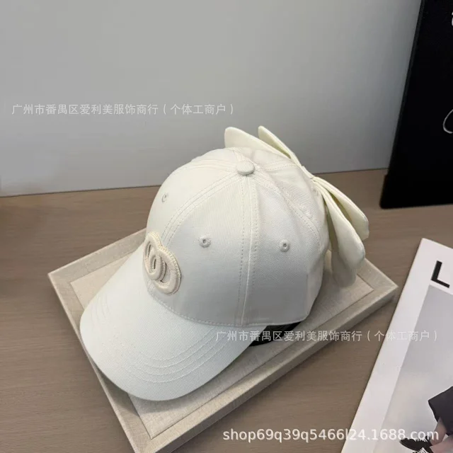 Unbranded Hats Baseball Cap with Interlocking Ring Embroidery and Back Bow product detail image 16