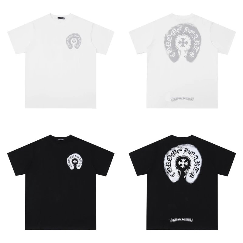 Chrome Hearts Logo Embroidered Black T-Shirt - 14