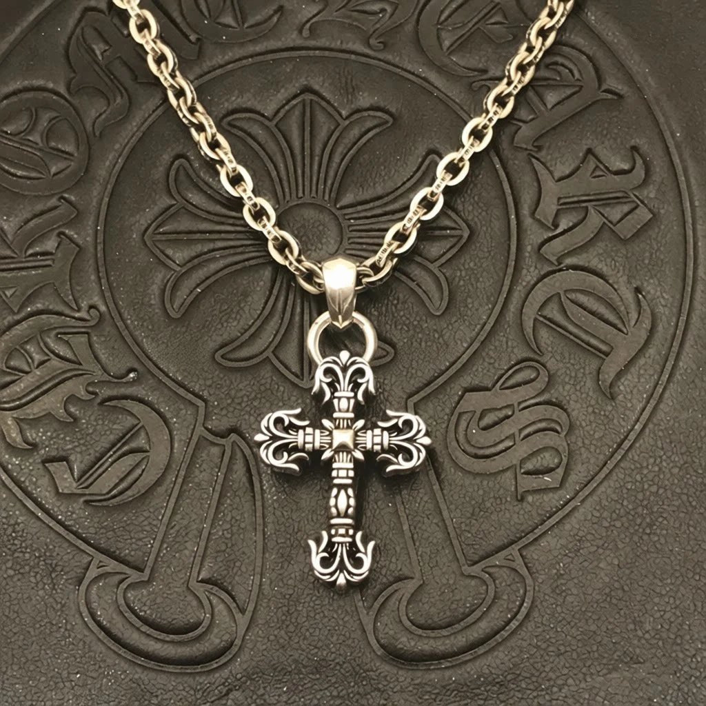 Flame Cross Letter Chain