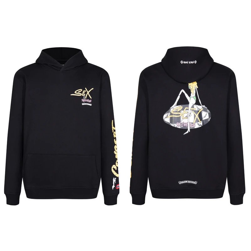 Chrome Hearts Hoodies & Sweatshirts Hooded graphic sweatshirt — 7028