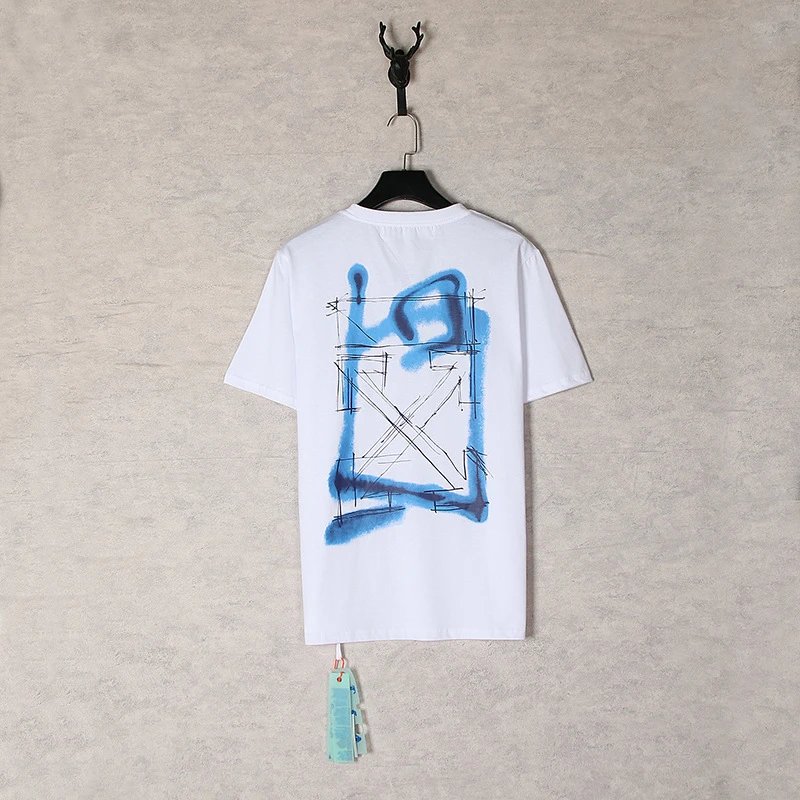Off-White Industrial Arrow Red Print White T-Shirt - 46