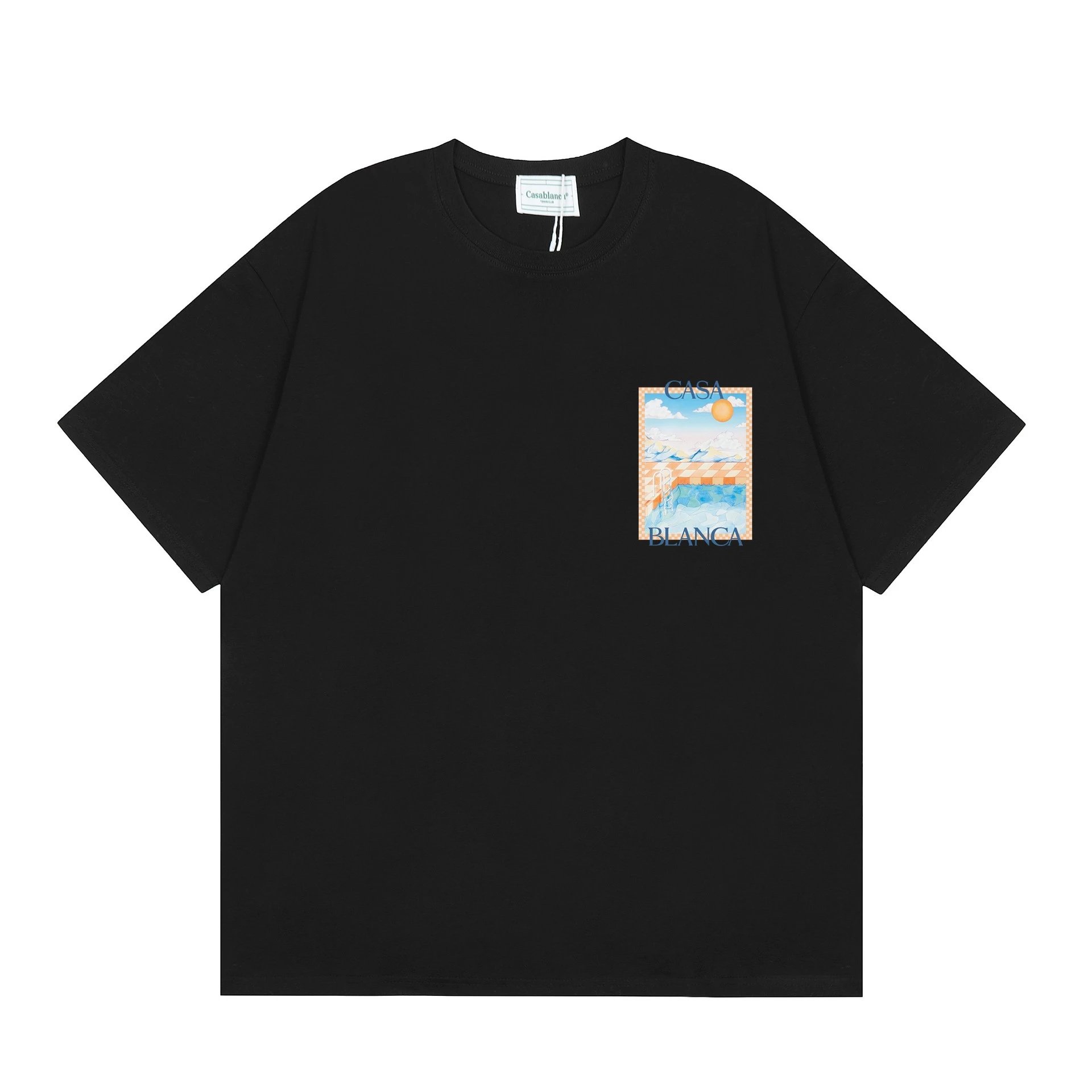Casablanca Casa Blanca Pool Print White T-Shirt - 25