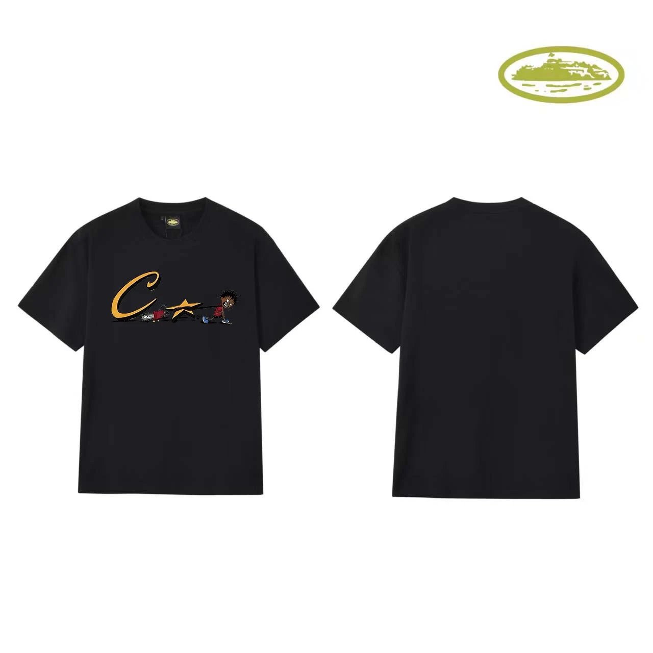 Corteiz Rules The World Black T-Shirt - 8