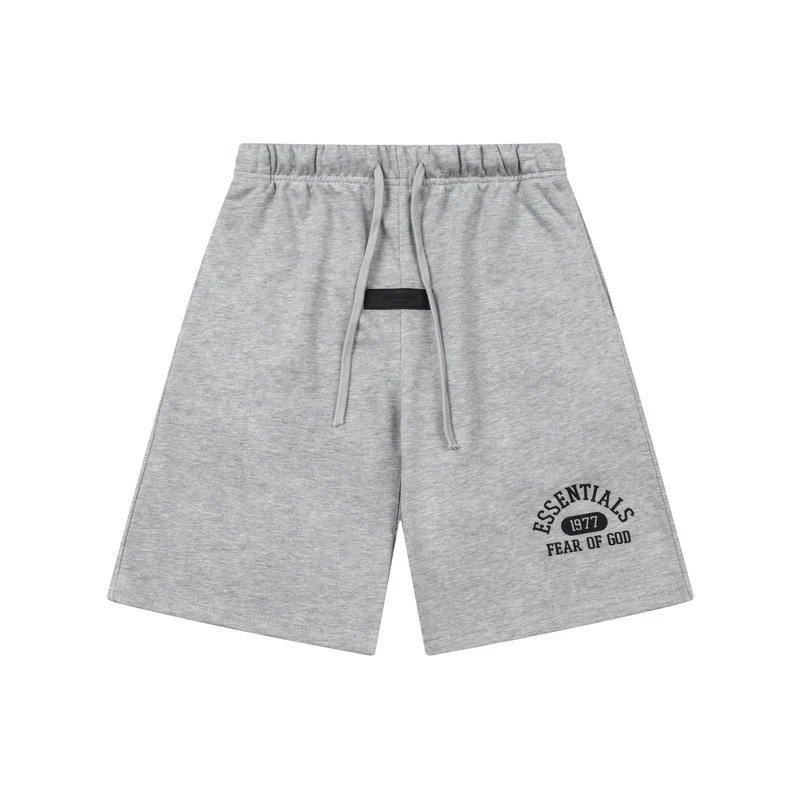 Fear of God Essentials 1977 Arch Logo Black T-Shirt and Shorts Set - 13