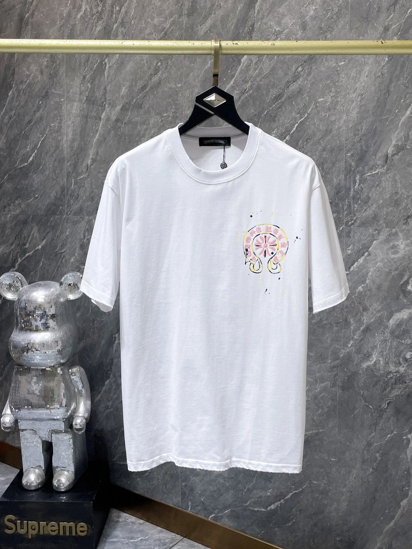 Design St Barth x Unknown Brand Graphic Print Black Oversized T-Shirt T-Shirts - 37