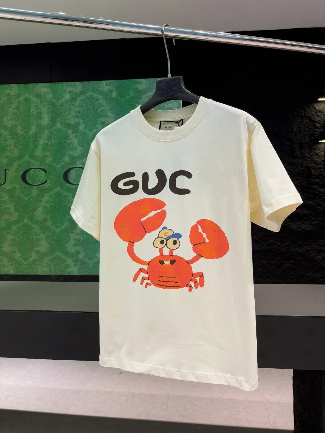 Gucci Crab Print Graphic T-Shirt Off-White - 18