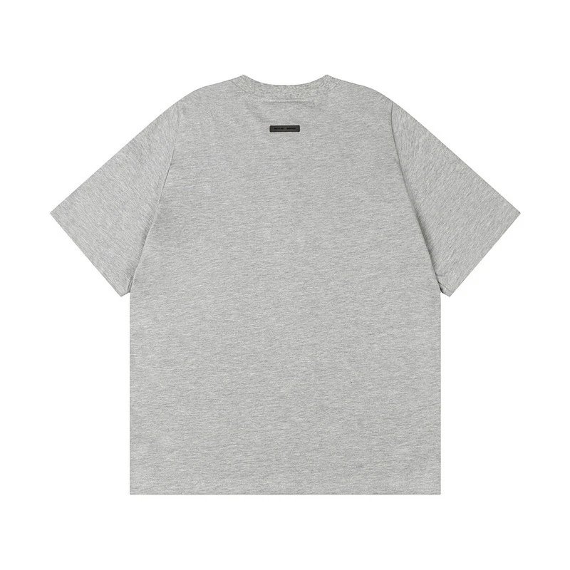 Fear of God Essentials Embossed Logo Heather Gray T-Shirt and Shorts Set - 12