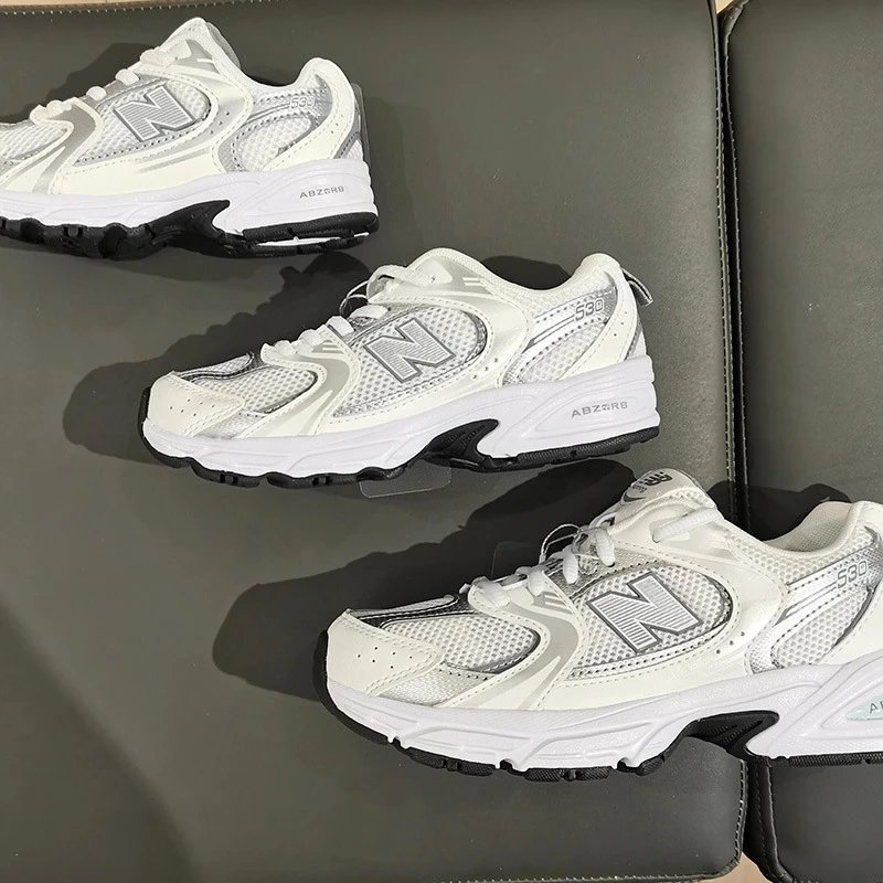 New Balance 530 Gray White Sneakers Running Shoes - 10