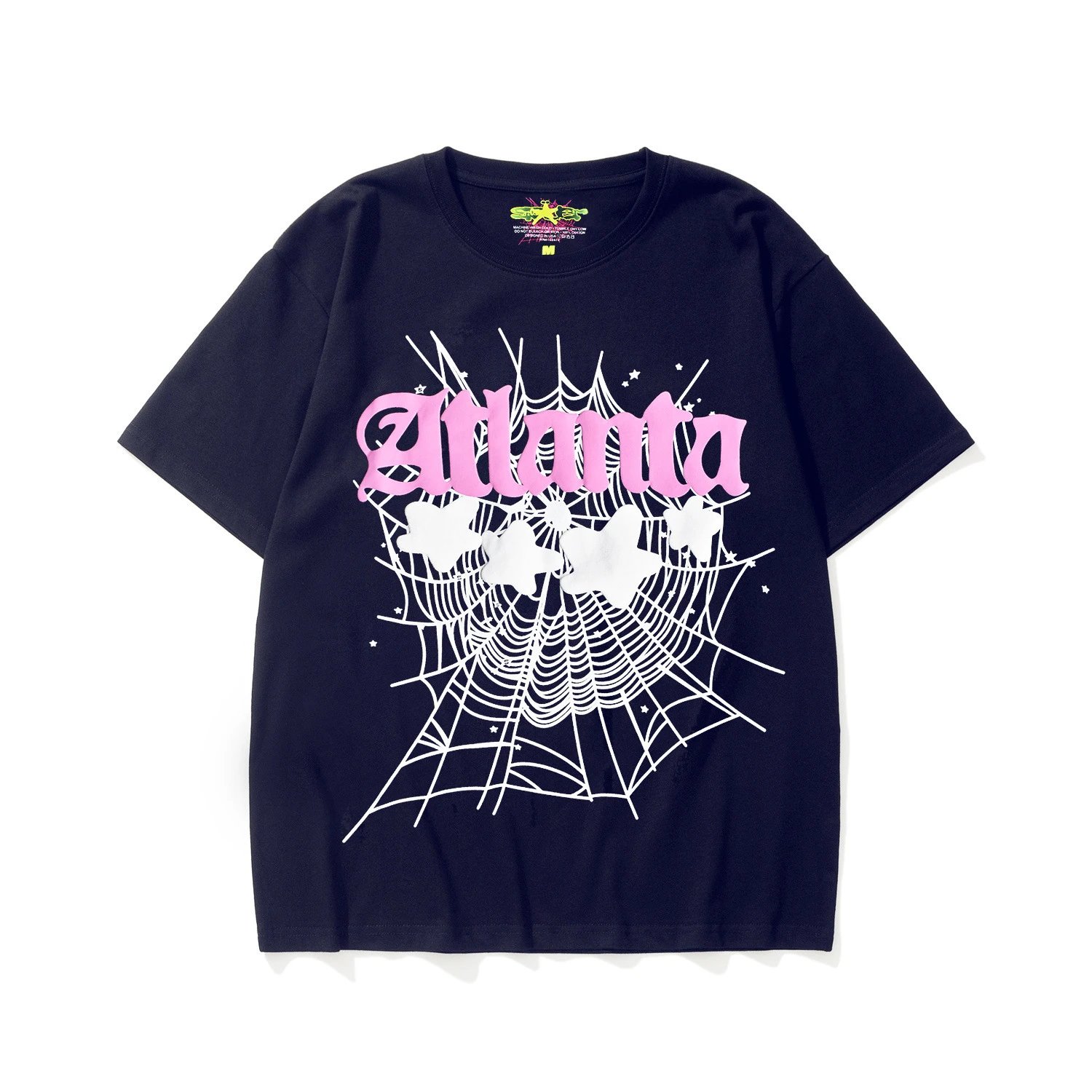 Spider! Spider Web 555 Graphic Black T-Shirt - 17