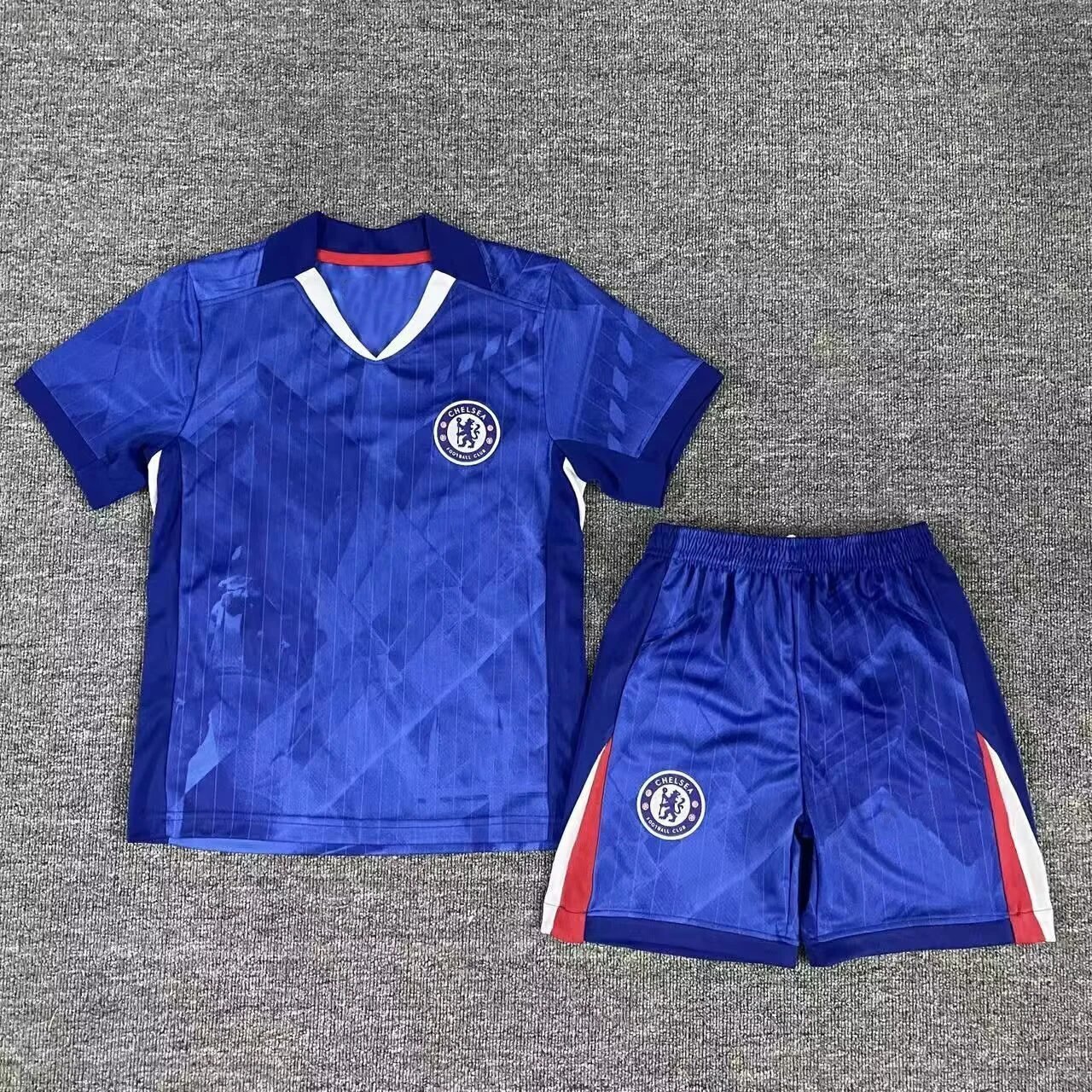 Castore Everton FC 2023-24 Third Kit Blue Swirl Jersey and White Shorts Sets - 13