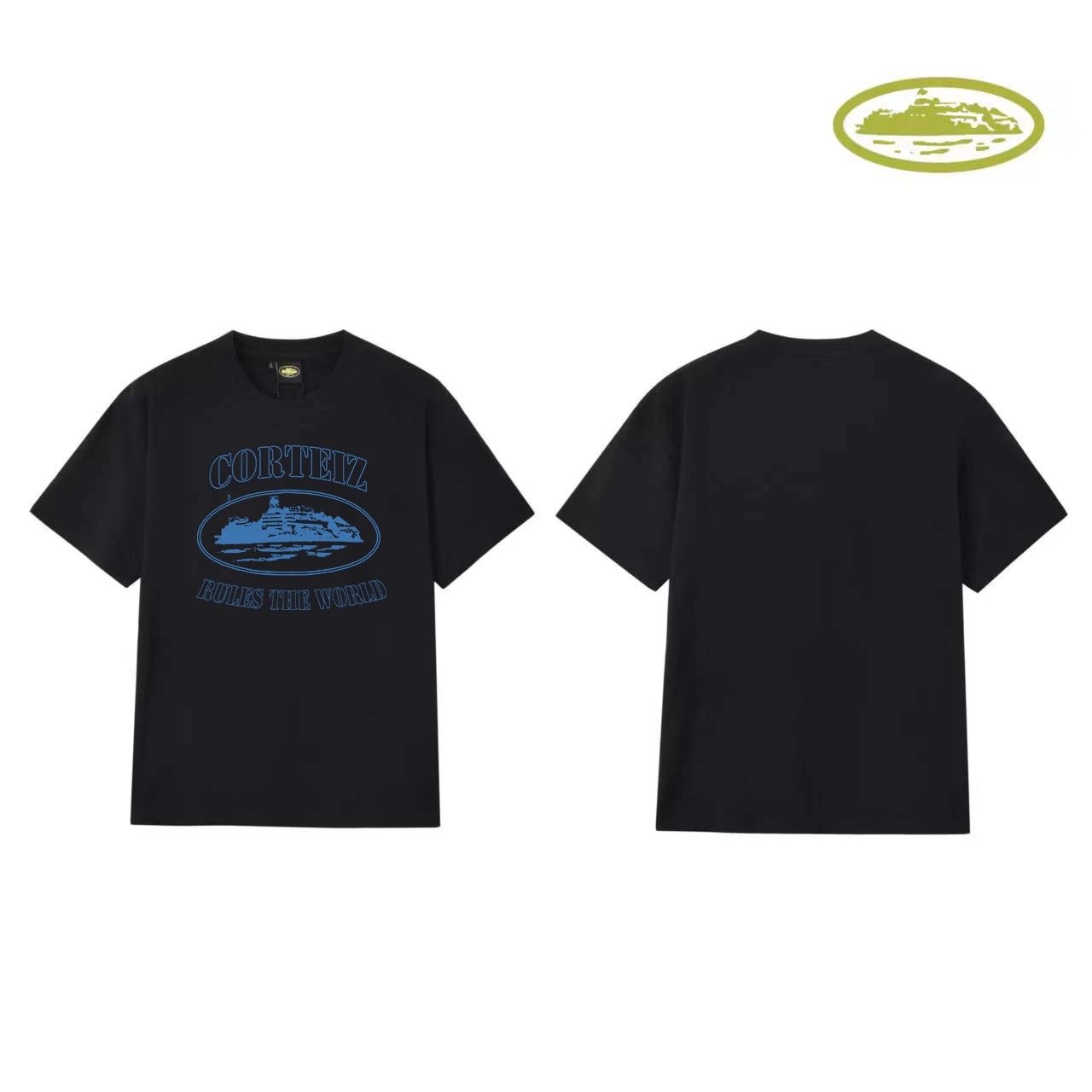 Corteiz Rules The World Black T-Shirt - 30