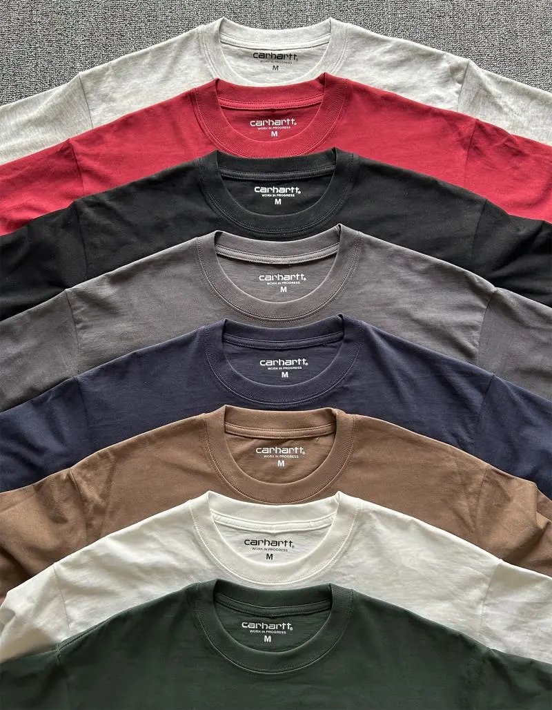 Carhartt Work In Progress Carhartt WIP Logo T-Shirt Army Green T-Shirt T-Shirts - 12