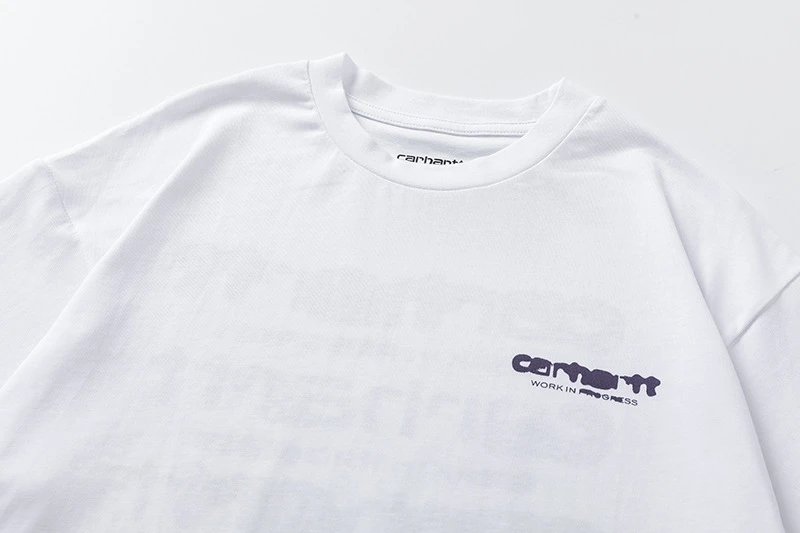 Carhartt Work In Progress Stacked Logo Graphic T-Shirt White - 9