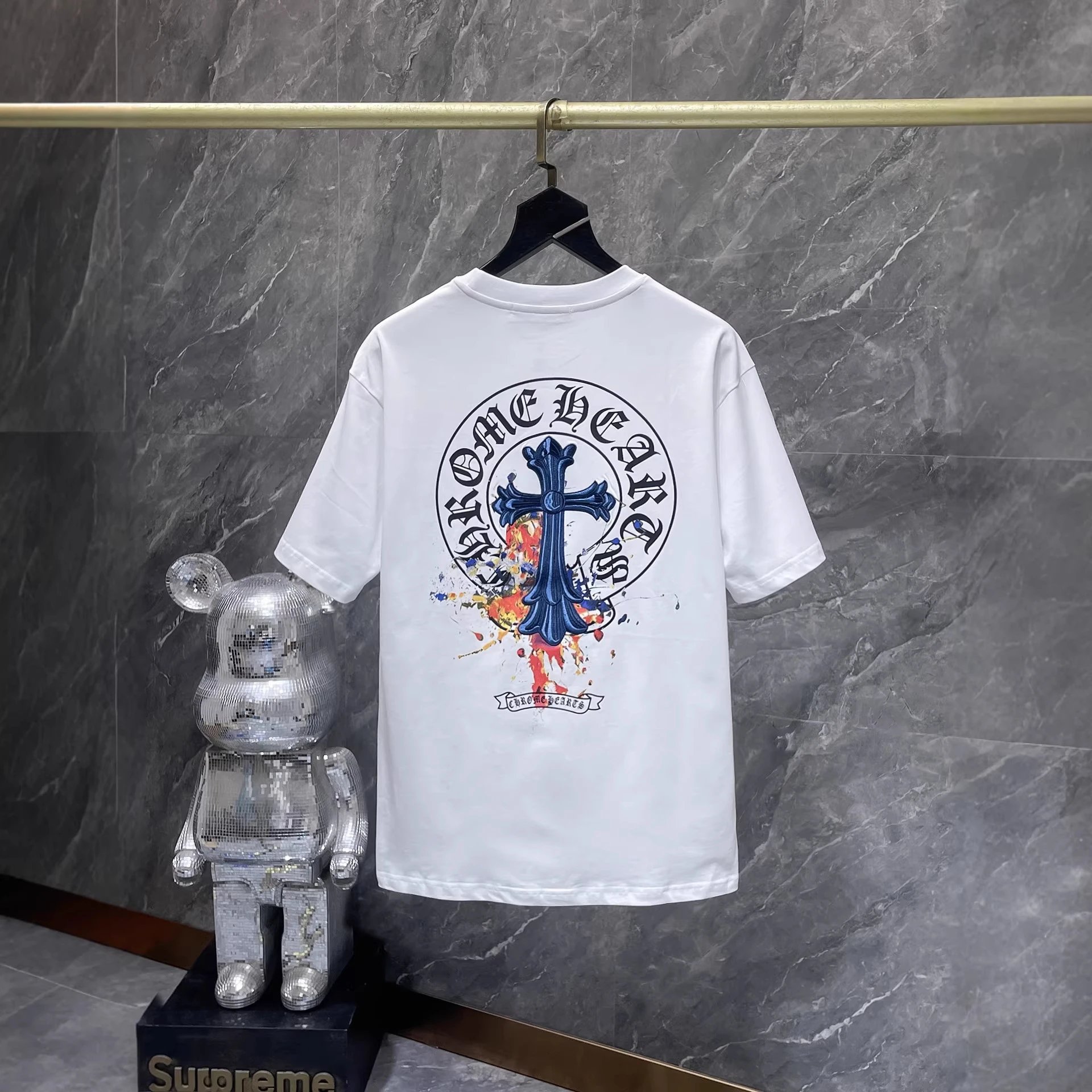 Chrome Hearts T-Shirts Embroidered Cross Graphic image 3