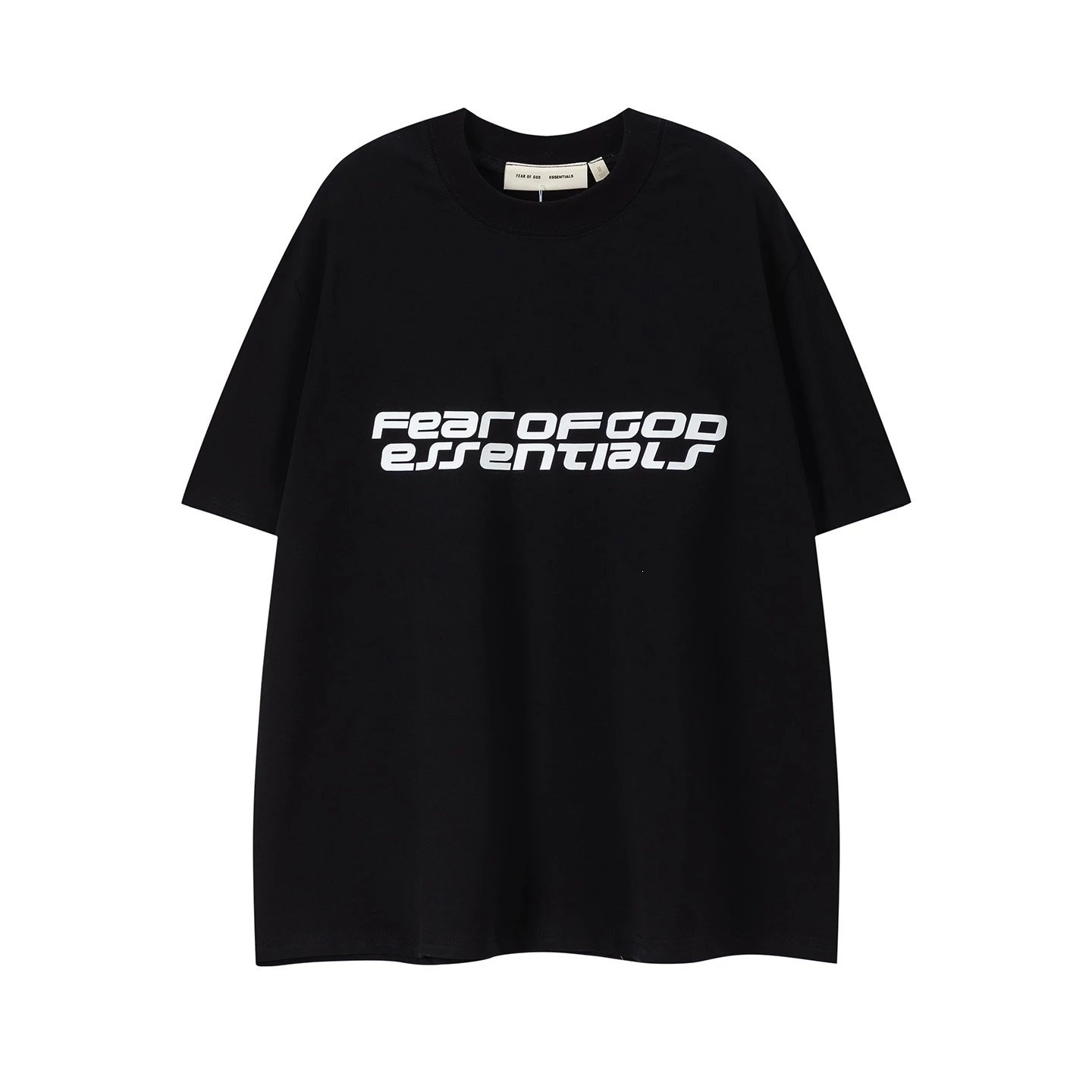 Fear of God Essentials Logo Print Oversized T-Shirt and Shorts Set White - 22