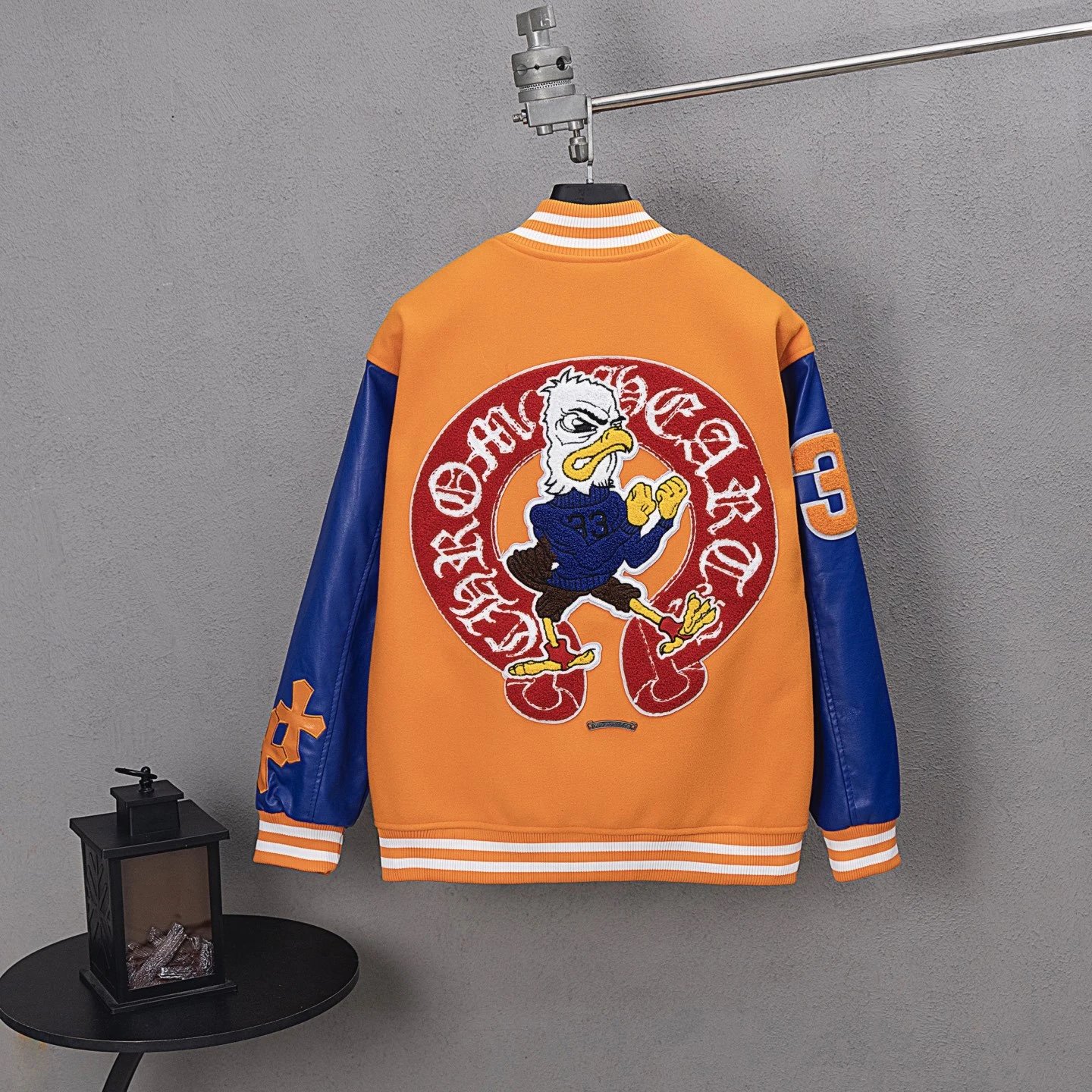 Chrome Hearts Varsity Jacket Black and White Outerwear Jacket - 44