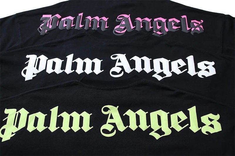 Palm Angels Logo Print White T-Shirt - 43