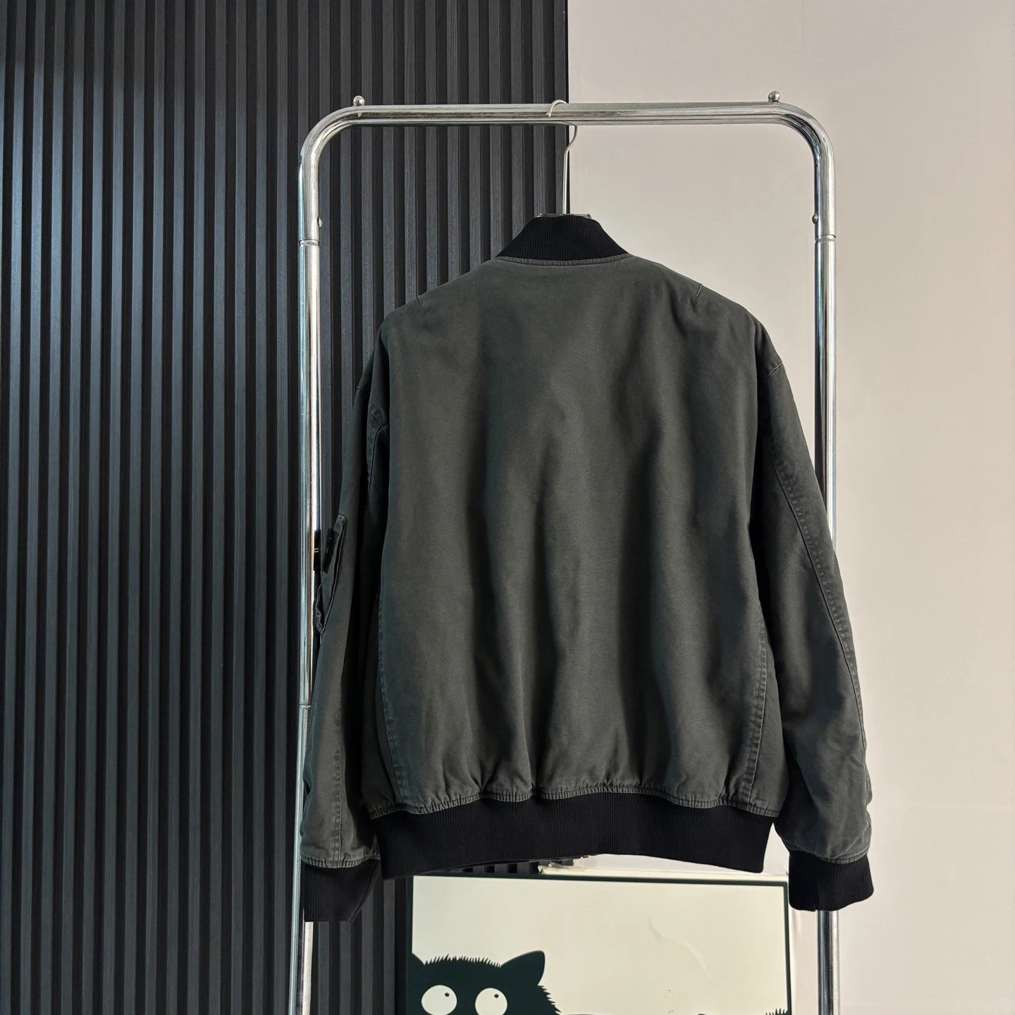 Stone Island Bomber Jacket Dark Gray Outerwear - 4