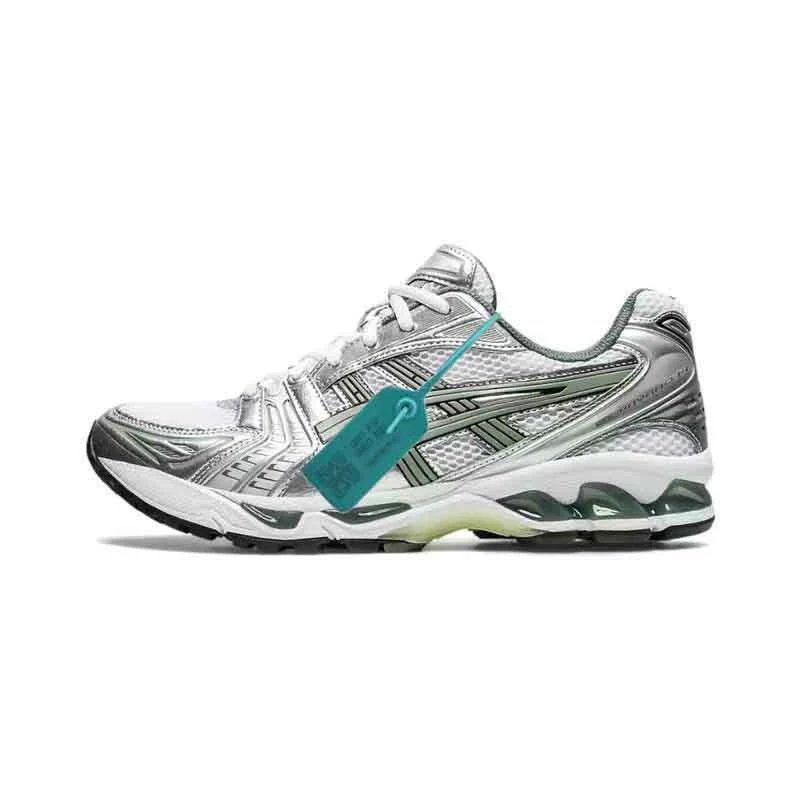 Asics Gel-Kayano 14 Silver Black Mesh Running Shoes - 7