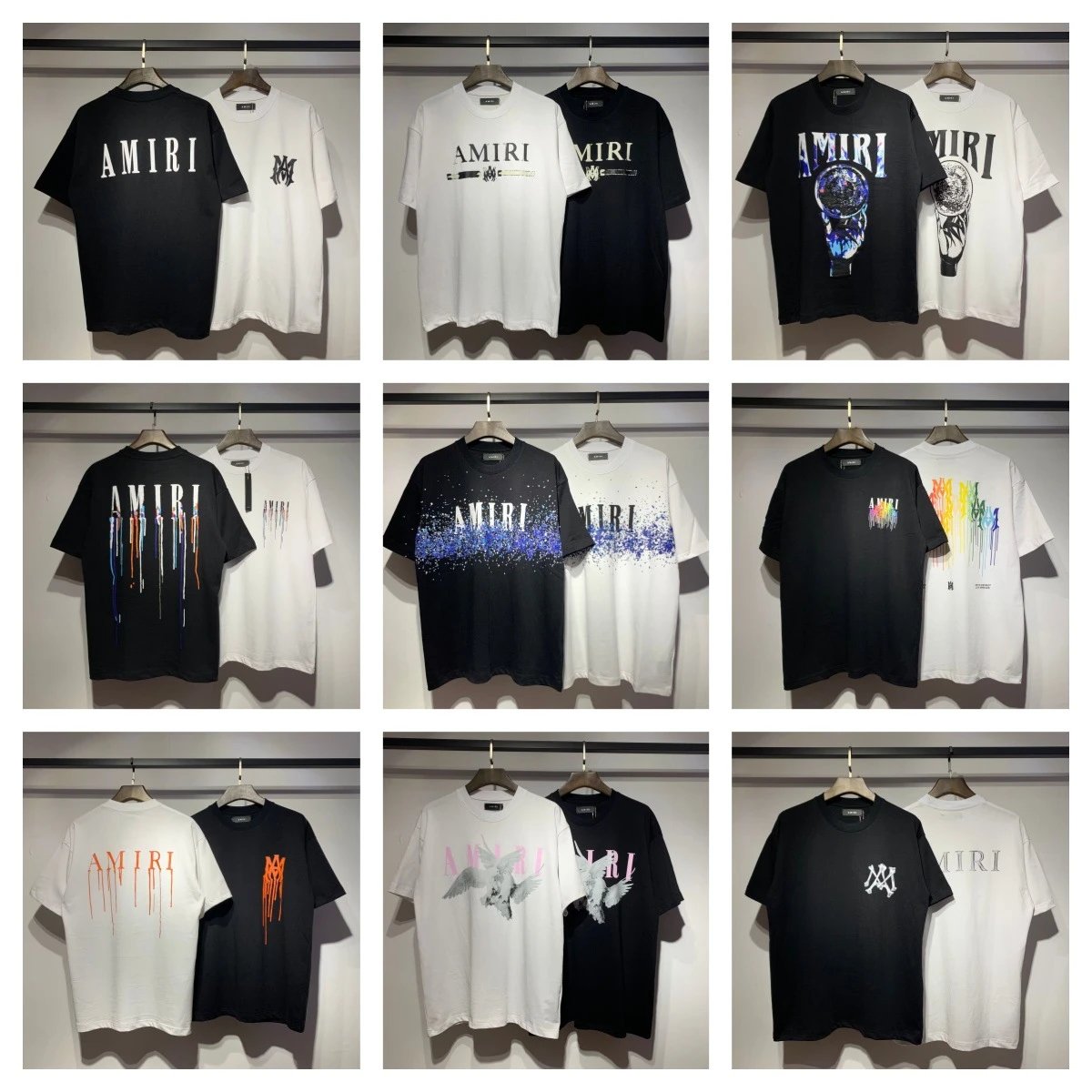 Amiri Logo Black Whi