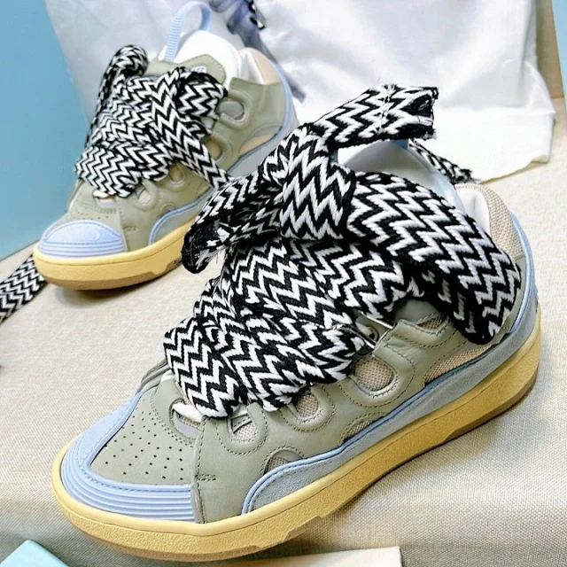 Lanvin Sneakers Curb oversized-lace product detail image 3